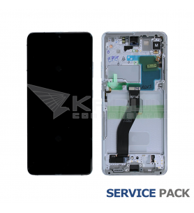 Pantalla Galaxy S21 Ultra 5G Phantom Silver Plata con Marco Lcd G998B GH82-26035B GH82-26036B Service Pack