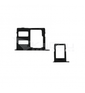 Soporte bandeja SINGLE SIM / MicroSD para Samsung Galaxy J4 Plus 2018 J415F / J610F NEGRO