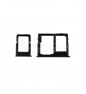 Soporte bandeja DUAL SIM / MicroSD para Samsung Galaxy J4 Plus 2018 J415F / J610F NEGRO
