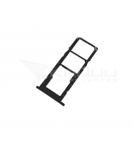 Soporte bandeja SIM / Micro SD para Samsung Galaxy A02s A025F A025M NEGRO