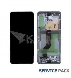 Pantalla Galaxy S20 Plus, 5G Cosmic Grey Gris con Marco Lcd G985F G986F GH82-22134E Service Pack
