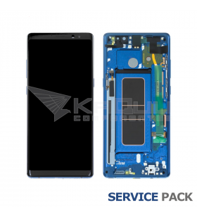 Pantalla Galaxy Note 8 AZUL CON MARCO LCD N950F GH97-21065B SERVICE PACK