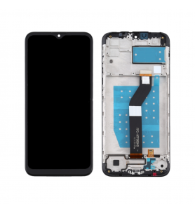 Pantalla Motorola MOTO G8 Power Lite NEGRA CON MARCO LCD XT2055-1 XT2055-2