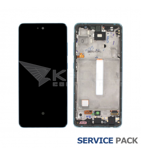 Pantalla Galaxy A52S 5G Mint Verde Menta con Marco Lcd A528B GH82-26863E Service Pack