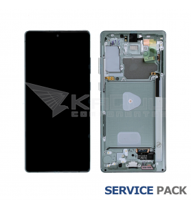 Pantalla Galaxy Note 20 / 5G VERDE CON MARCO LCD N980F N981F GH82-23495C SERVICE PACK