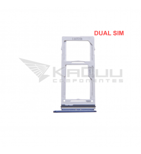 Soporte bandeja DUAL SIM / MicroSD para Samsung Galaxy S9 G960F / S9 Plus G965F AZUL