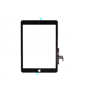 Cristal táctil Digitalizador SIN BOTÓN para iPad 5ª GEN 2017 A1822 / iPad Air A1474 NEGRO