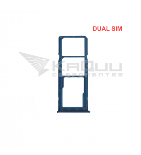 Soporte bandeja DUAL SIM / MicroSD para Samsung Galaxy A70 A705F A20 A205F AZUL