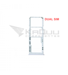 Soporte bandeja DUAL SIM / MicroSD para Samsung Galaxy A30S A307F BLANCO