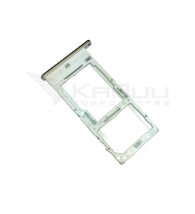 Soporte bandeja SIM / Micro SD para Samsung Galaxy A51 5G A516N BLANCO