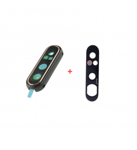 Embellecedor cristal cámara lente para Samsung Galaxy A80 A805F NEGRO
