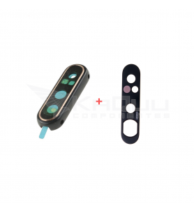 Embellecedor cristal cámara lente para Samsung Galaxy A80 A805F NEGRO