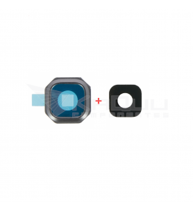 Embellecedor cristal cámara lente para Samsung Galaxy A3 2016 A310F NEGRO