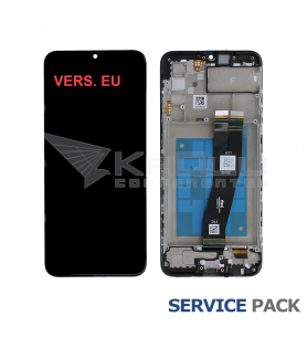 Pantalla Galaxy A02s NEGRA CON MARCO LCD A025G GH81-20181A VERS. EU SERVICE PACK