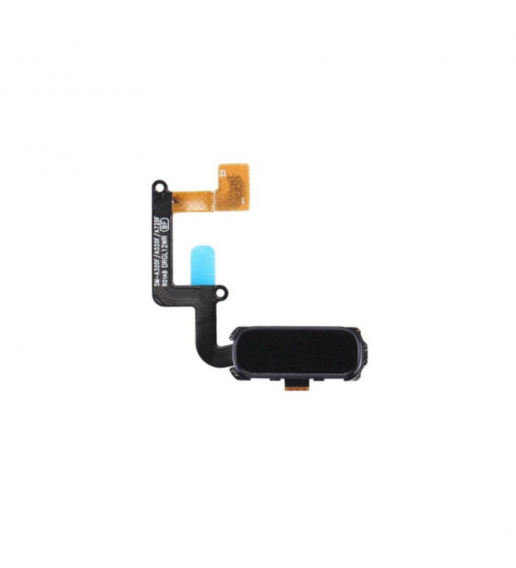 Flex botón home / Lector huella para Samsung Galaxy A3 2017 A320F A520F A720F NEGRO