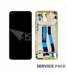Pantalla Xiaomi Mi 11 Lite 5G Amarilla con Marco Lcd M2101K9C 56000J00K900 Service Pack