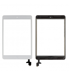 Cristal Táctil Digitalizador con Ic Y BotÓn para Ipad Mini A1432 Mini 2 A1489 Blanco