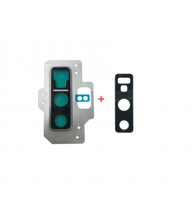 Embellecedor Cámara / Cristal Lente para Samsung Galaxy Note 9 N960F Gris