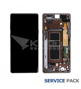 Pantalla Galaxy Note 9 Oro Bronce con Marco Lcd N960F GH97-22270D Service Pack
