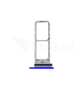 Soporte Bandeja Dual Sim para Galaxy Note 20 N980F / Note 20 5G N981F Azul