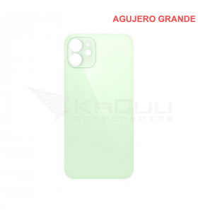 Tapa Batería Back Cover Agujero Grande para Iphone 12 A2172 A2402 Verde