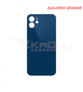 Tapa Batería Back Cover Agujero Grande para Iphone 12 A2172 A2402 Azul