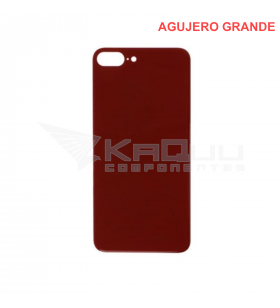 Tapa Bateria Back Cover Agujero Grande para Iphone 8 Plus A1864 Rojo