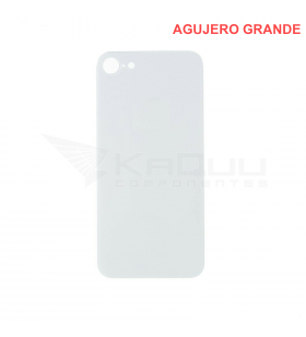 Tapa Bateria Back Cover Agujero Grande para Iphone 8 A1863 Blanco