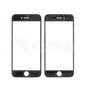 Cristal Frontal De Pantalla Marco con Oca para ReparaciÓn Iphone 8 A1863 Negro