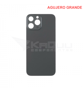 Tapa Batería Back Cover Agujero Grande para Iphone 13 Pro Max A2484 Negro