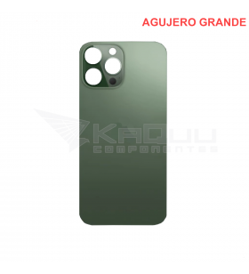 Tapa Batería Back Cover Agujero Grande para Iphone 13 Pro Max A2484 Verde