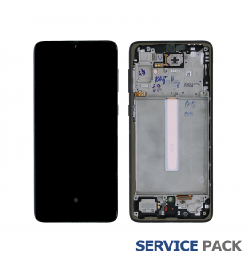 Pantalla Galaxy A33 5G Awesome Black Negro con Marco Lcd A336B GH82-28143A Service Pack
