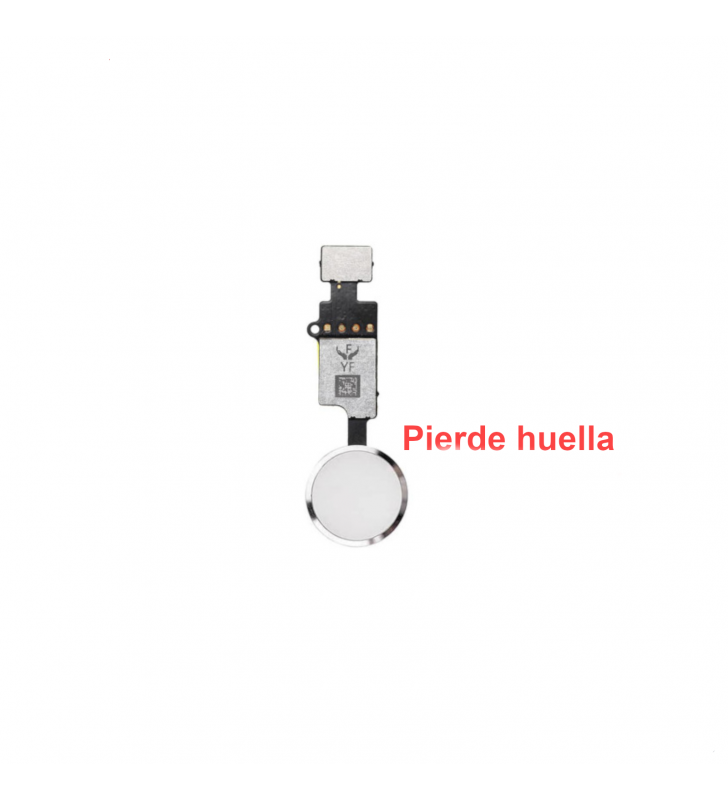 Flex Botón Home Pierde Huella Sin Bluetooth para Iphone 7 A1660 / 7 Plus A1661 / 8 A1863 / 8 Plus A1864 Plata