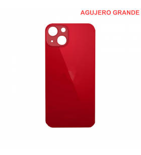 Tapa Batería Back Cover Agujero Grande para Iphone 13 A2482 Rojo