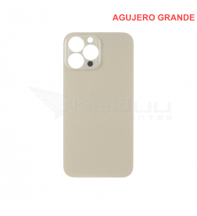 Tapa Batería Back Cover Agujero Grande para Iphone 13 Pro A2483 Dorado