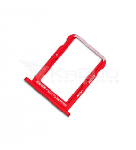 Soporte Bandeja Sim / Micro Sd para Xiaomi Mi 6X / Mi A2 Rojo