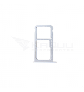 Soporte Bandeja Sim / Micro Sd para Huawei P10 Plus Plata