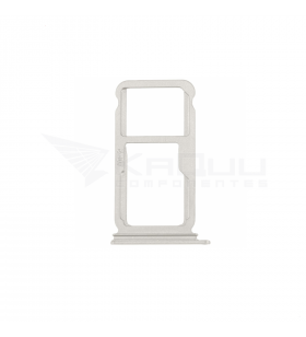 Soporte Bandeja Sim / Micro Sd para Huawei P9 Lite Plata Blanco