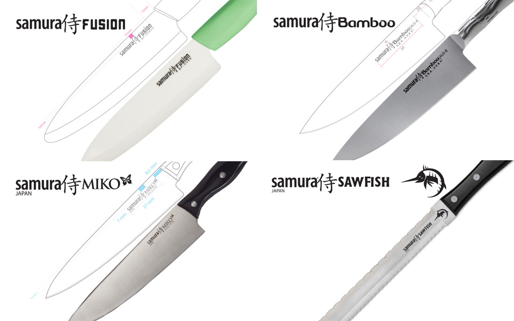 Логотипы для компании SAMURA Cutlery