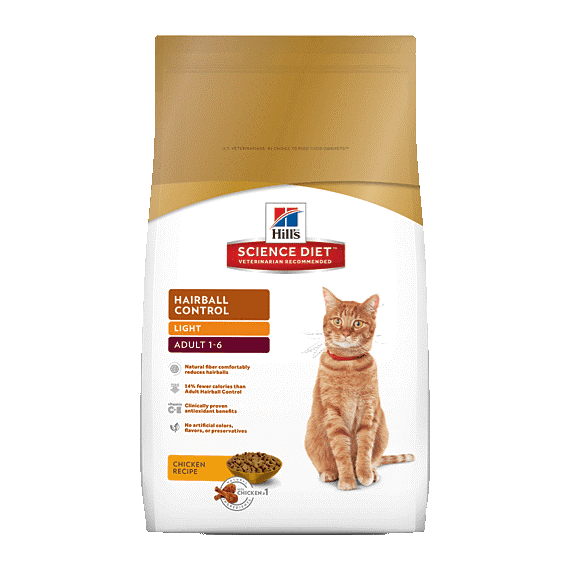 hills hairball control gatos