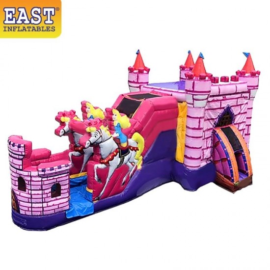 Princess Carriage With Horses Bounce House