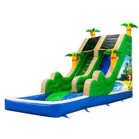 Commercial Giant Kids Adults Tropical Beach Water Slide