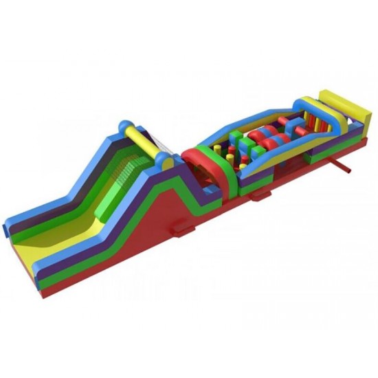 60ft Obstacle Course & Slide