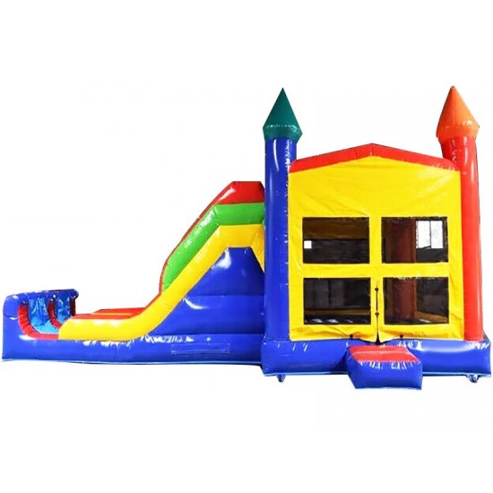 Inflatable Bouncer With Double Lane Slide