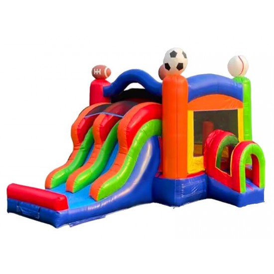 Sports Dual-Lane Slide Combo Bouncer