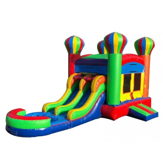 Dual Lane Balloon Water Slide Combo Jumper