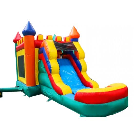 Wet or Dry Castle Bounce House With Slide