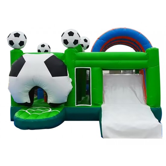 Soccer Bouncy Castle with Slide