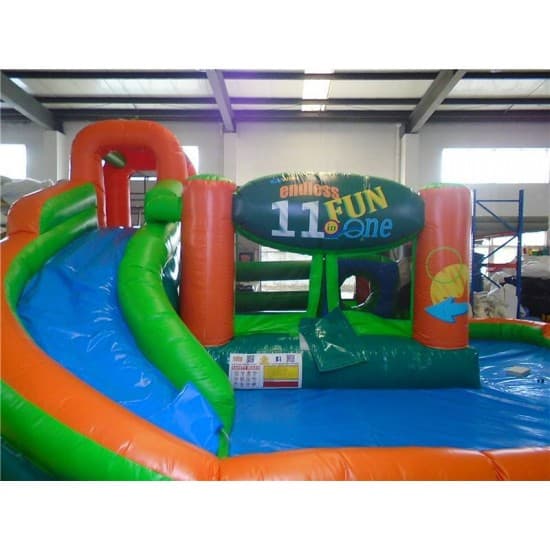 Splash And Slide Inflatable Water Slide