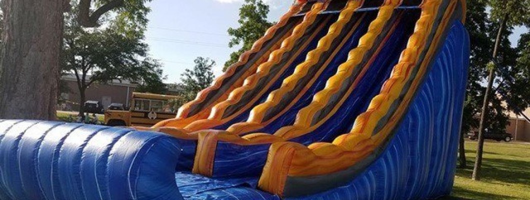 What is a bounce house made of?